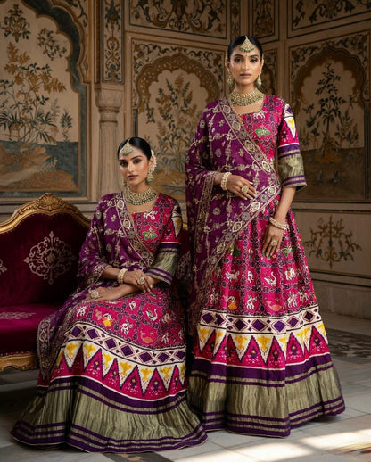 NEW ARRIVAL – Royal Gaji Silk Chaniya Choli Set