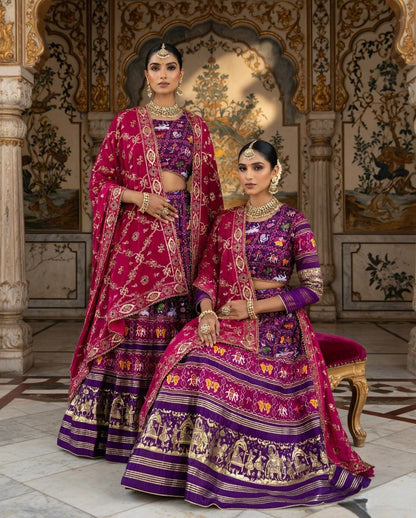 NEW ARRIVAL – Royal Gaji Silk Chaniya Choli Set