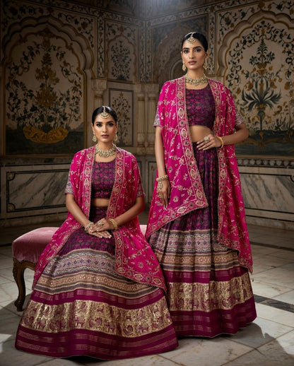NEW ARRIVAL – Royal Gaji Silk Chaniya Choli Set