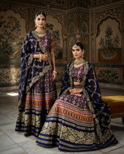 NEW ARRIVAL – Royal Gaji Silk Chaniya Choli Set