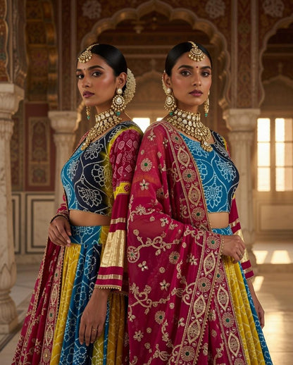 NEW ARRIVAL – Royal Gaji Silk Chaniya Choli Set