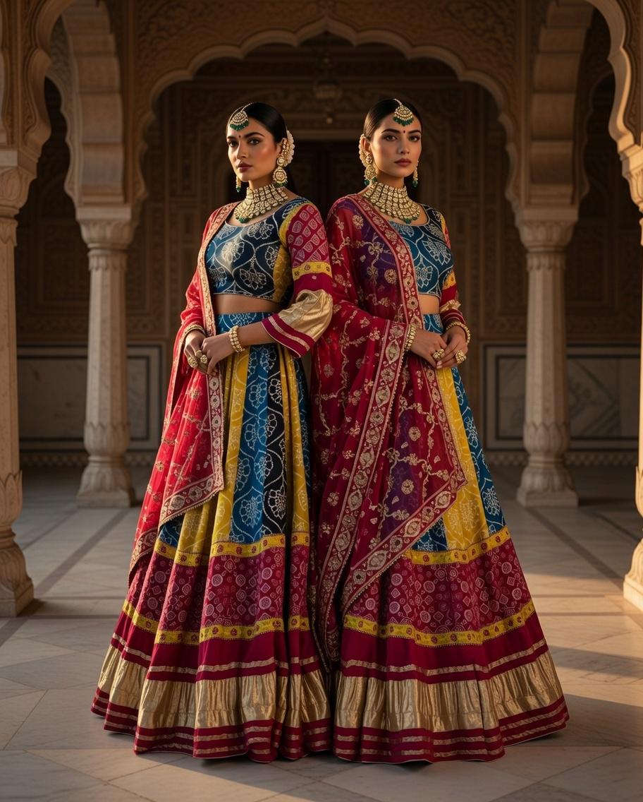 NEW ARRIVAL – Royal Gaji Silk Chaniya Choli Set