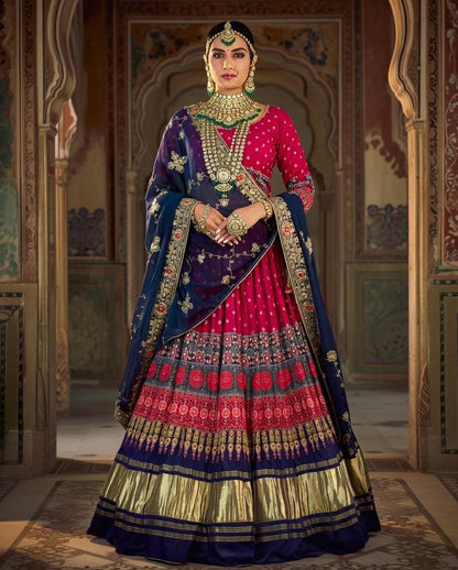 NEW ARRIVAL – Royal Gaji Silk Chaniya Choli Set