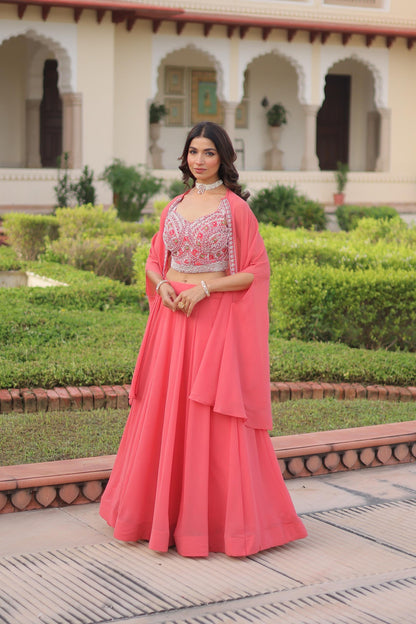 Indo Western Style Lehenga Choli | Georgette