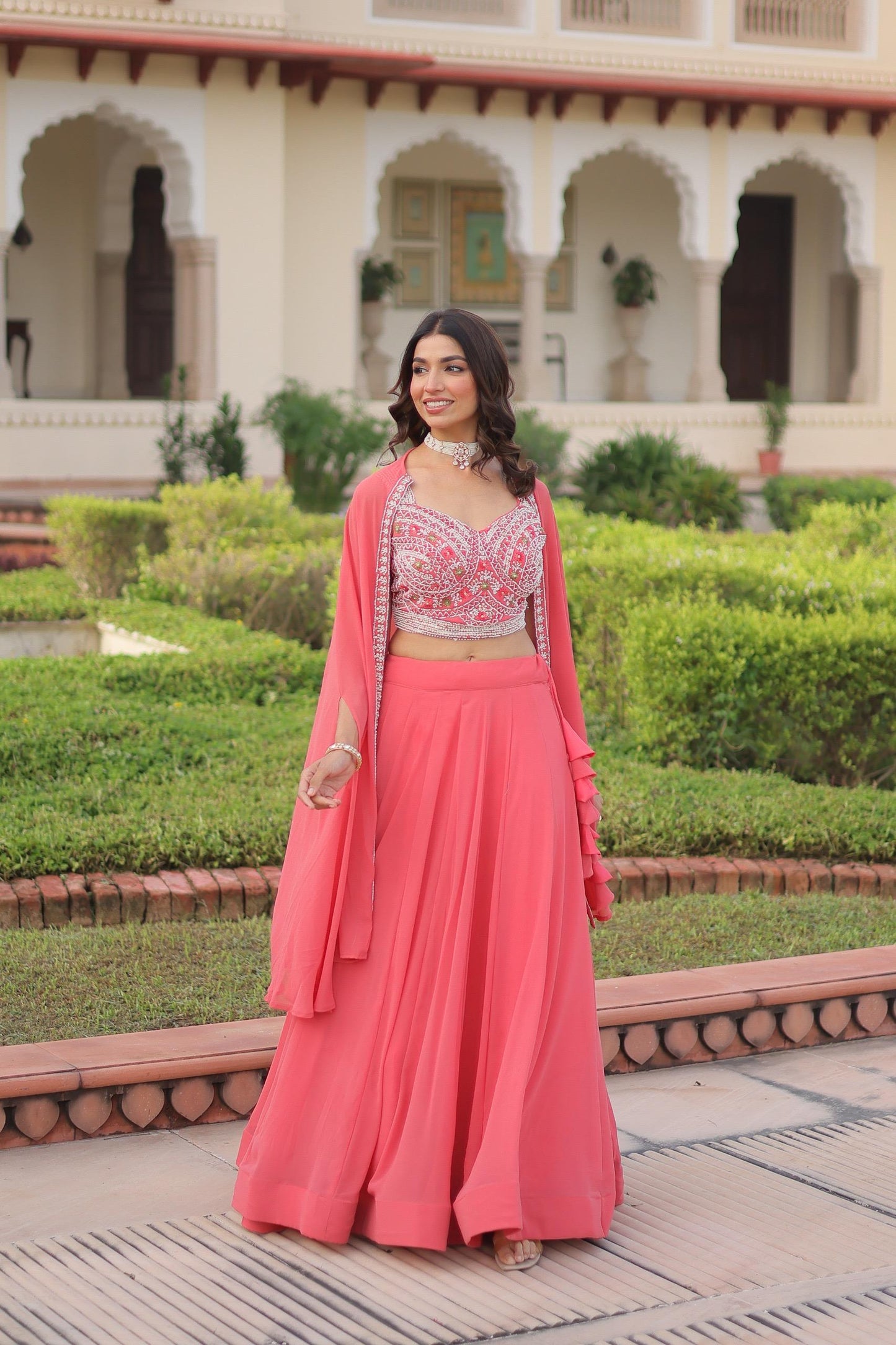 Indo Western Style Lehenga Choli | Georgette