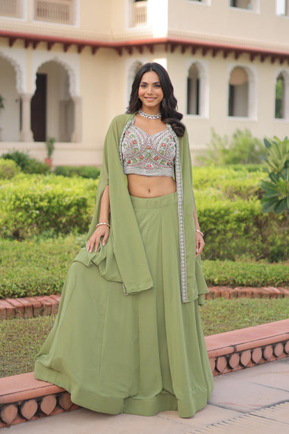 Indo Western Style Lehenga Choli | Georgette
