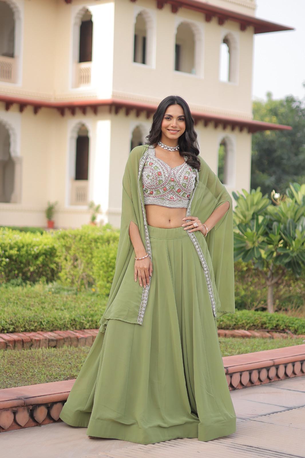 Indo Western Style Lehenga Choli | Georgette
