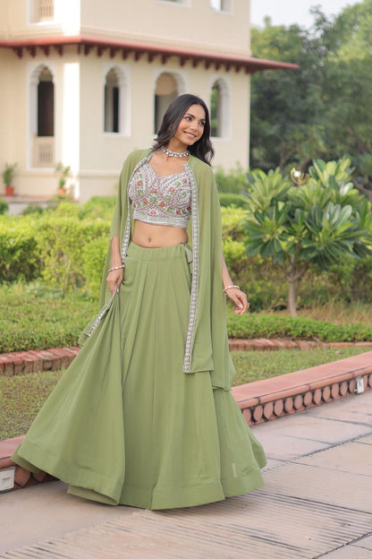 Indo Western Style Lehenga Choli | Georgette
