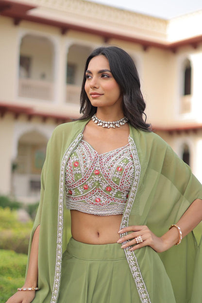 Indo Western Style Lehenga Choli | Georgette