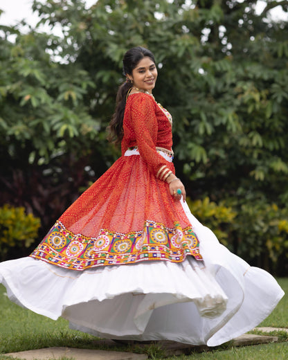 Elegant Navratri look Chaniya Choli