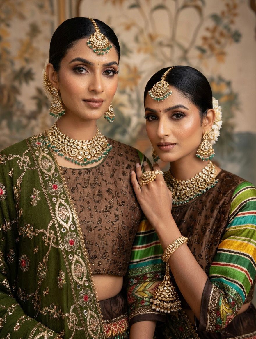 Tusser Silk Lehenga
