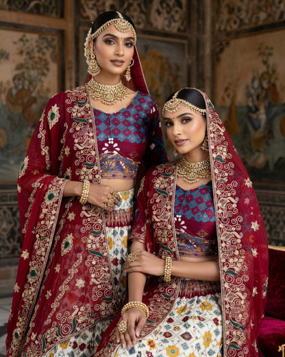 Tusser Silk Lehenga