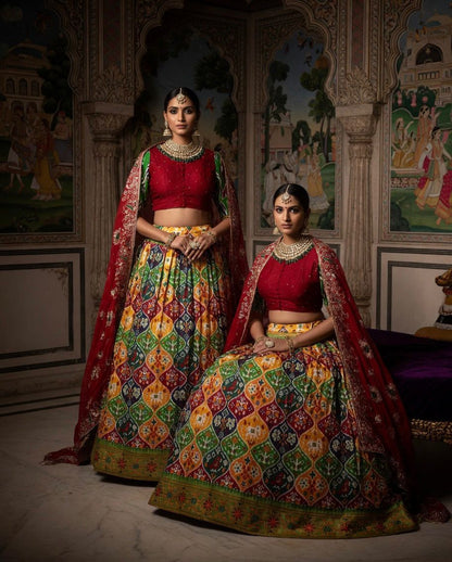 Tusser Silk Lehenga