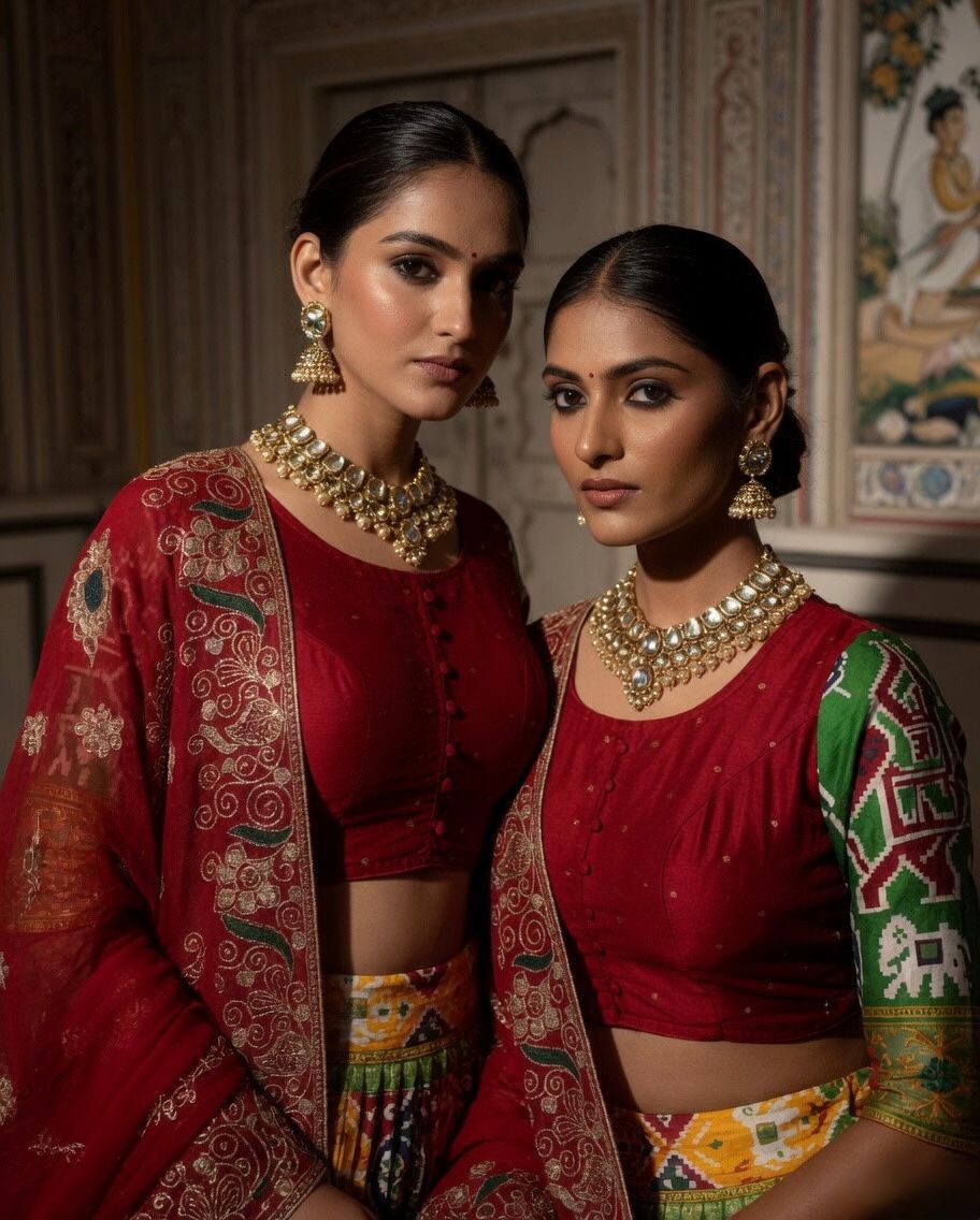 Tusser Silk Lehenga
