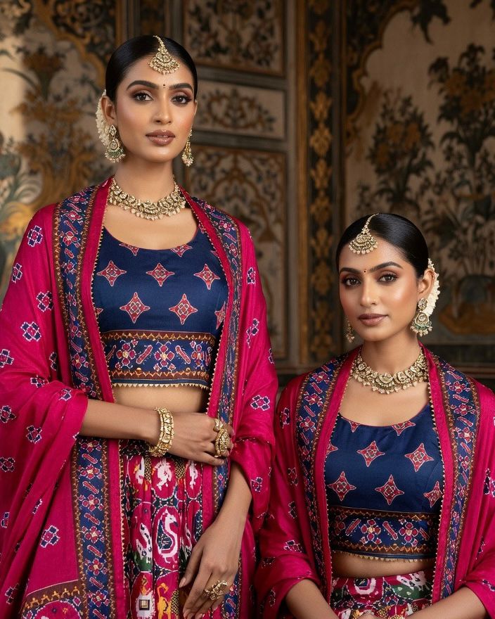 Patola Printed SIlk Lehenga
