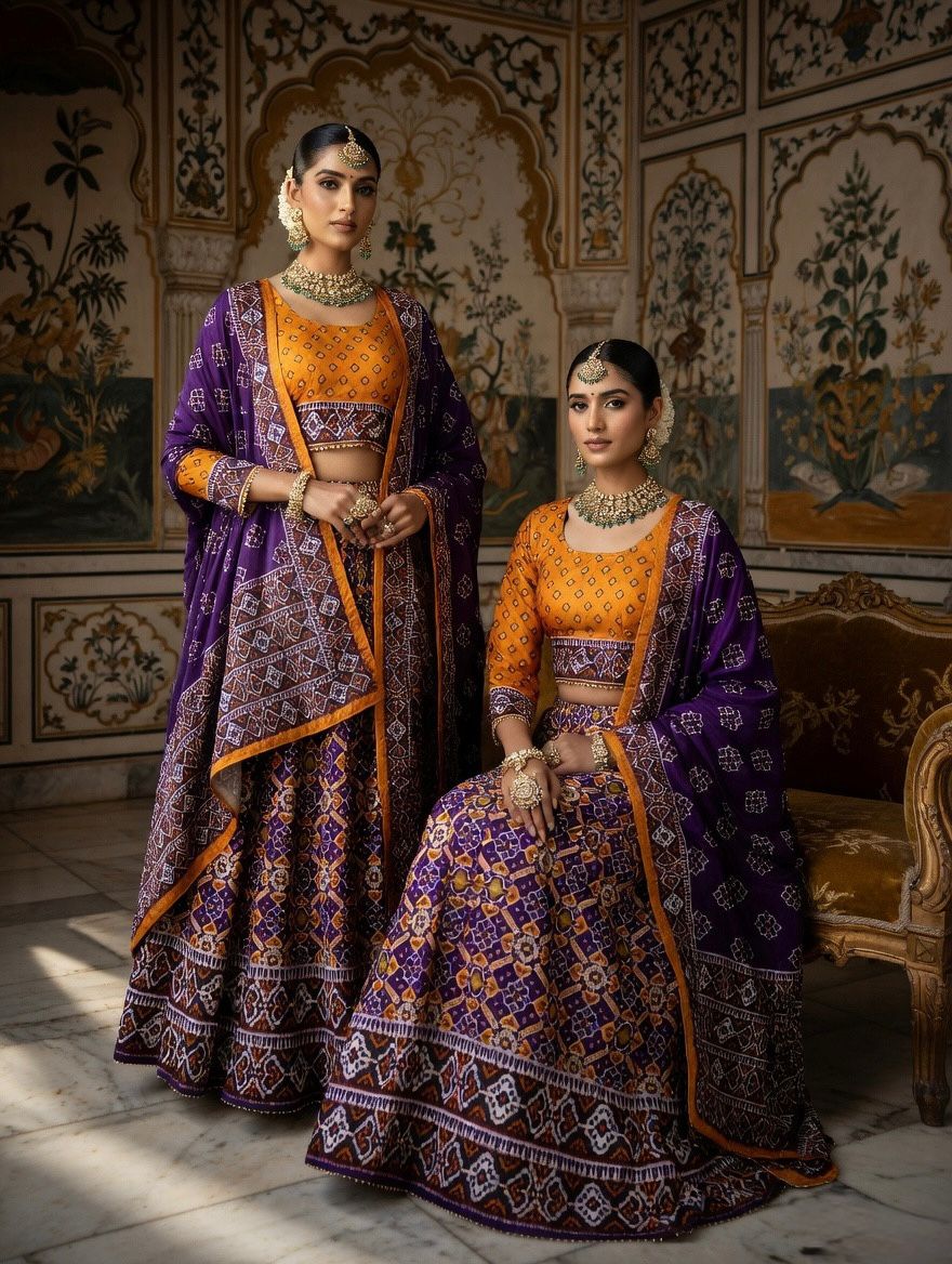 Patola Printed SIlk Lehenga