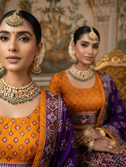 Patola Printed SIlk Lehenga