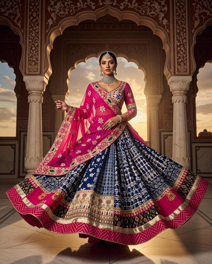 Royal Indigo | Navratri Chaniya Choli