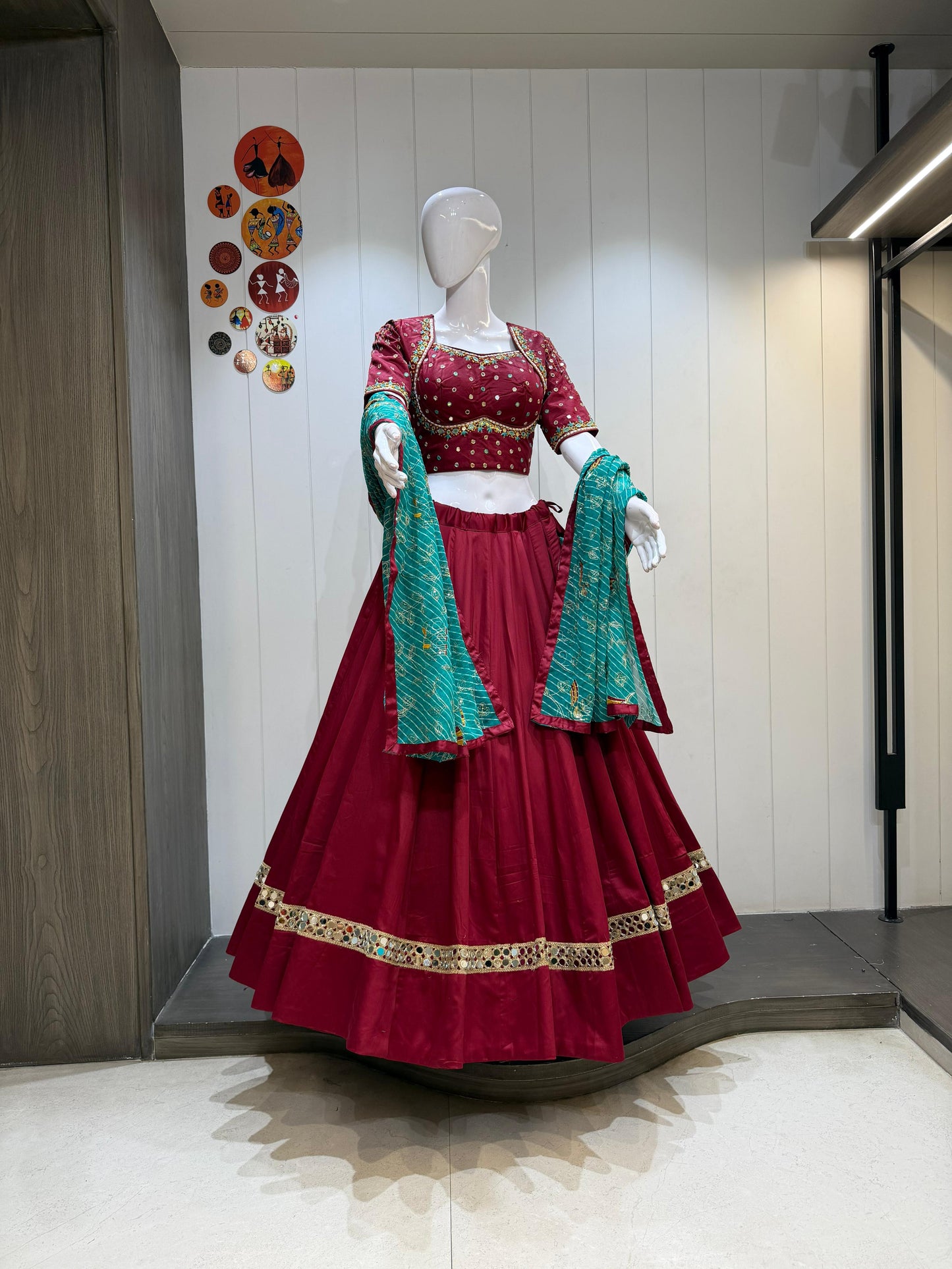 Navratri Special Mirror Work Chaniya Choli