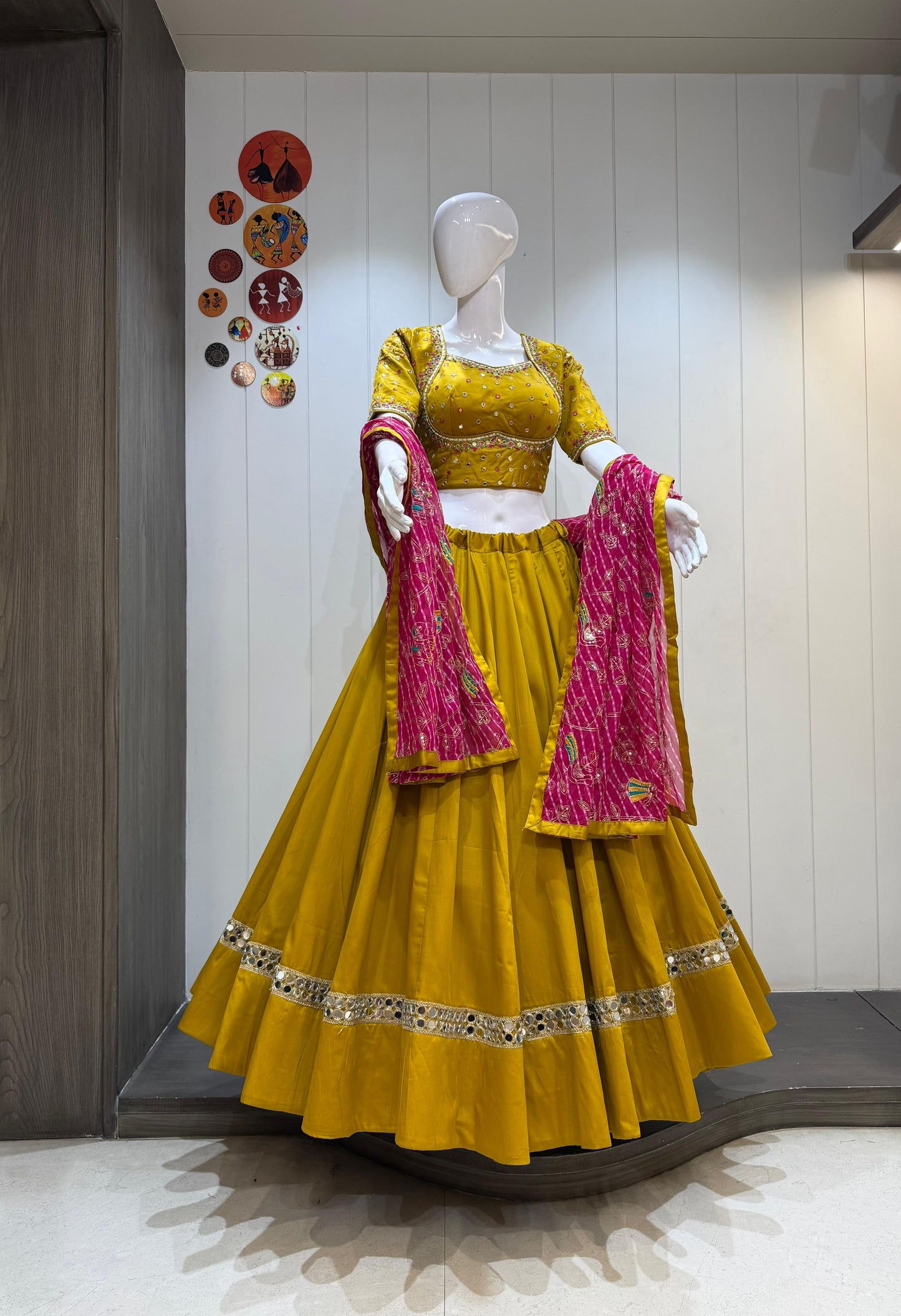 Navratri Special Mirror Work Chaniya Choli