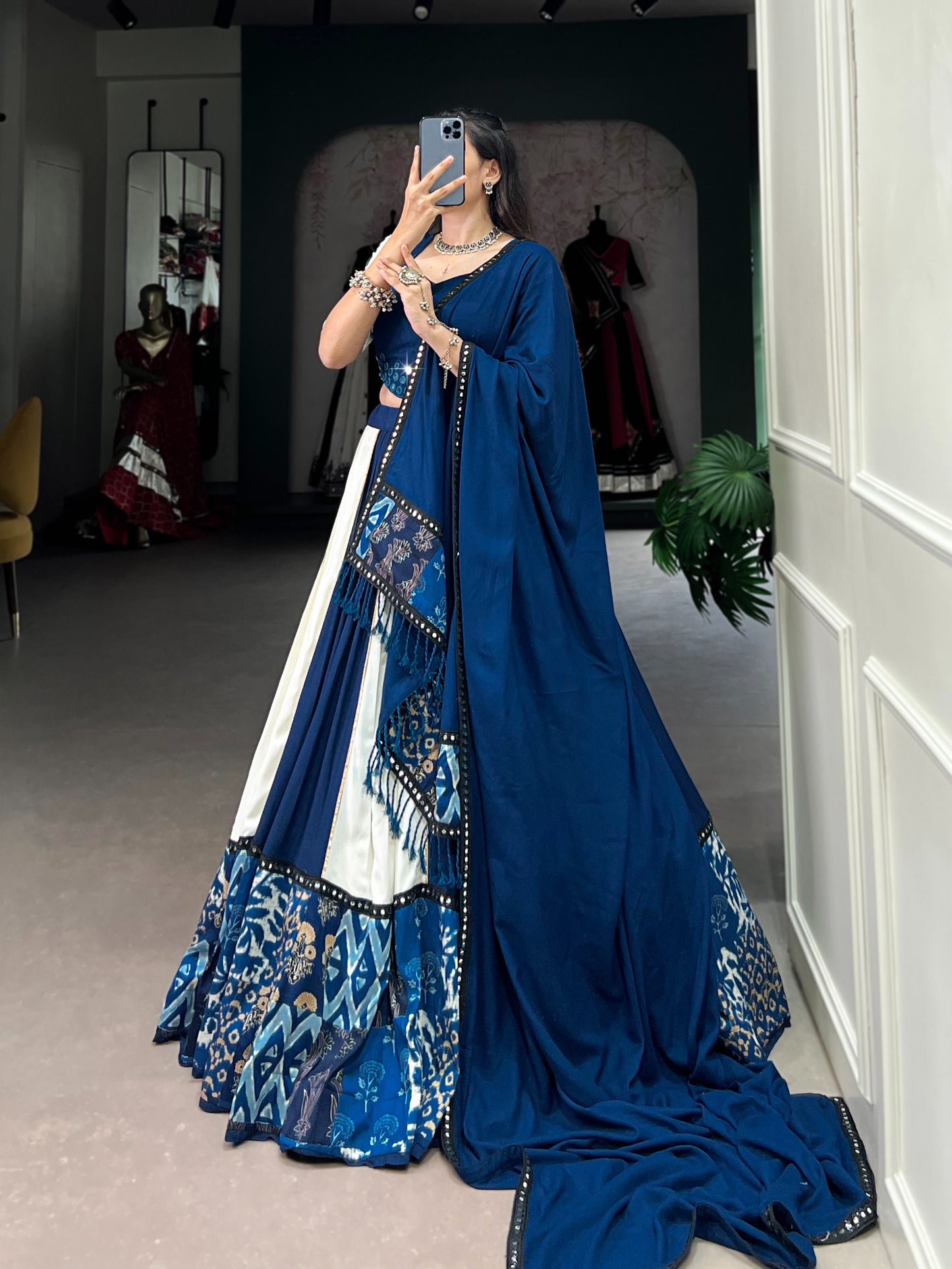 Blue Beauty for Garba Nights 💙 | Navratri Choli