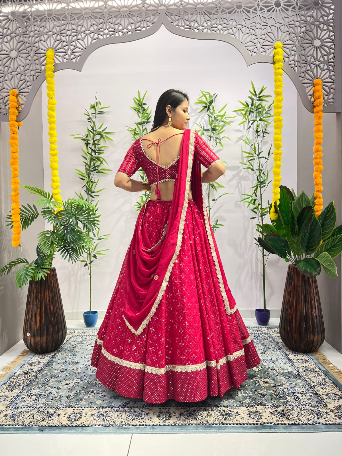 Chamkila Rani Pink Lahenga Choli