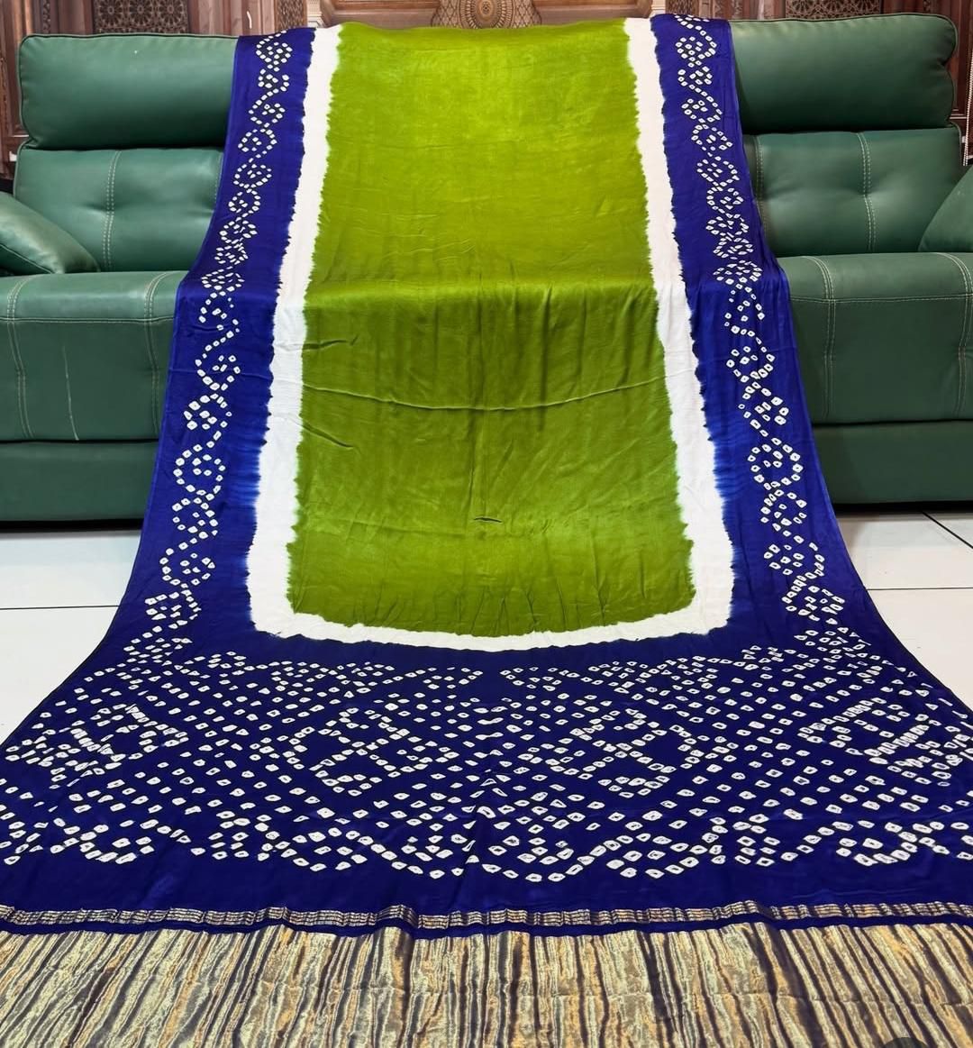 Gaji Silk 3d Bandhani Saree