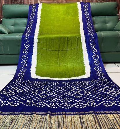 Gaji Silk 3d Bandhani Saree