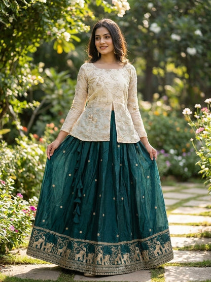 Fendy Silk | Croptop Lehenga