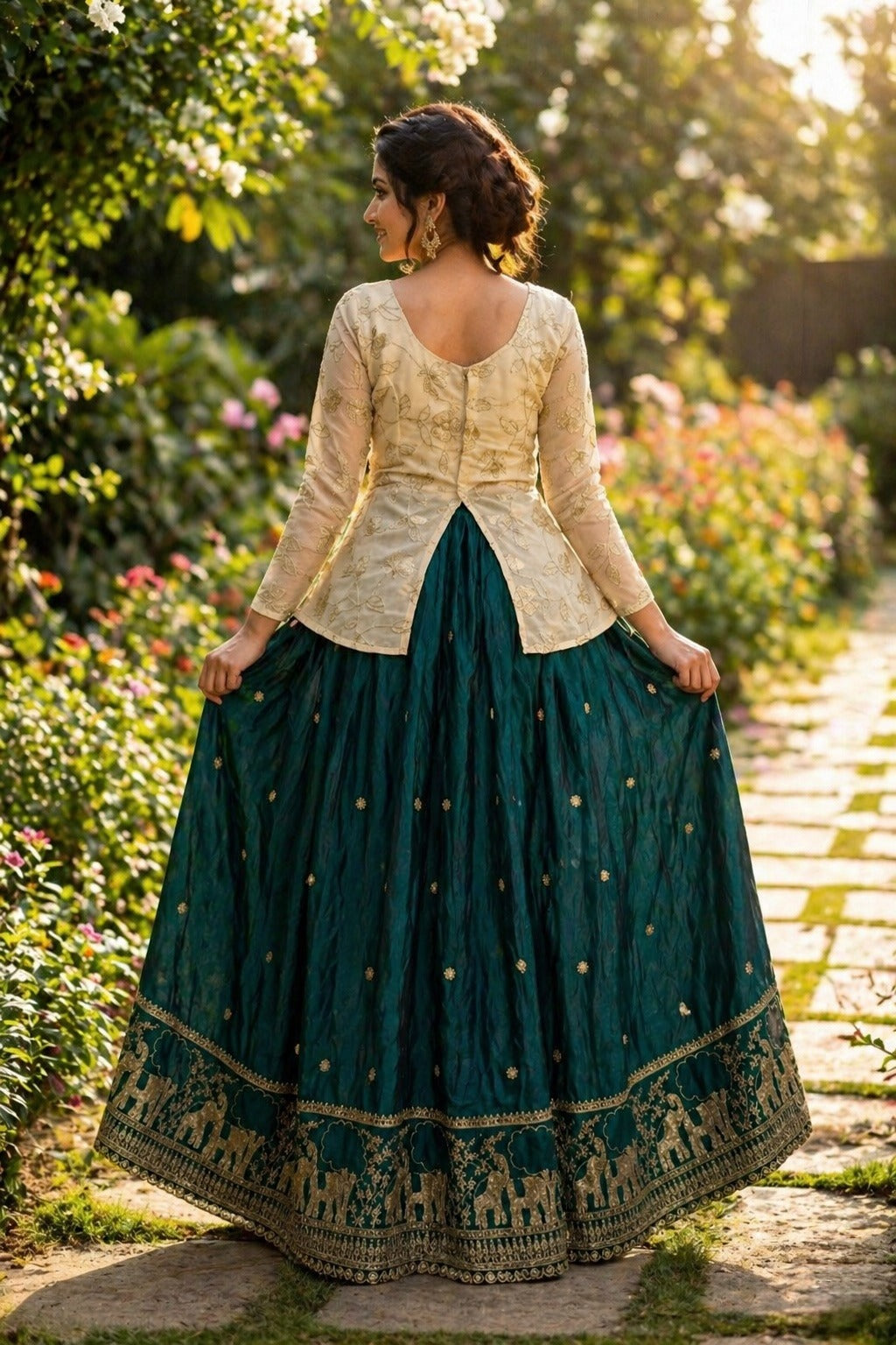 Fendy Silk | Croptop Lehenga
