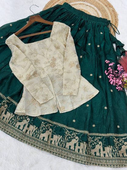 Fendy Silk | Croptop Lehenga