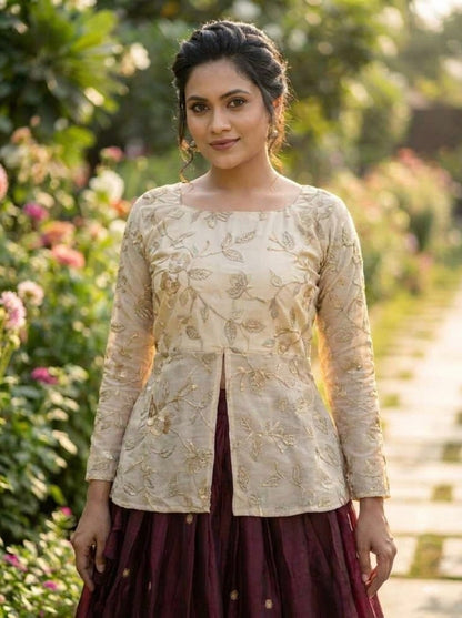 Fendy Silk | Croptop Lehenga
