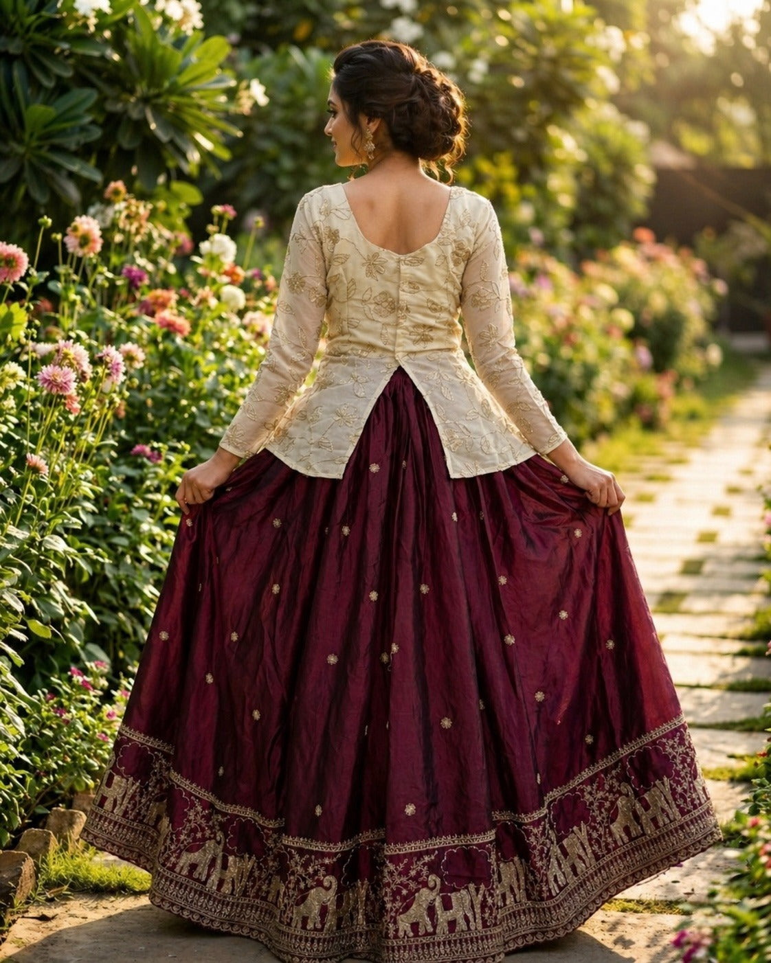 Fendy Silk | Croptop Lehenga