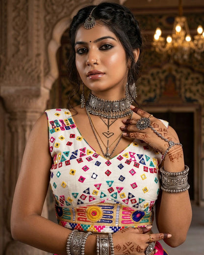 Raas Rang Multicolor Panel Choli | Navratri