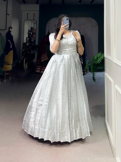 Kanjivaram Gown Koti Set