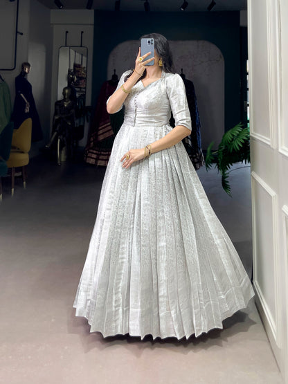Kanjivaram Gown Koti Set
