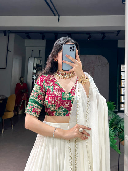 Marble with Bandhej Navratri Concept