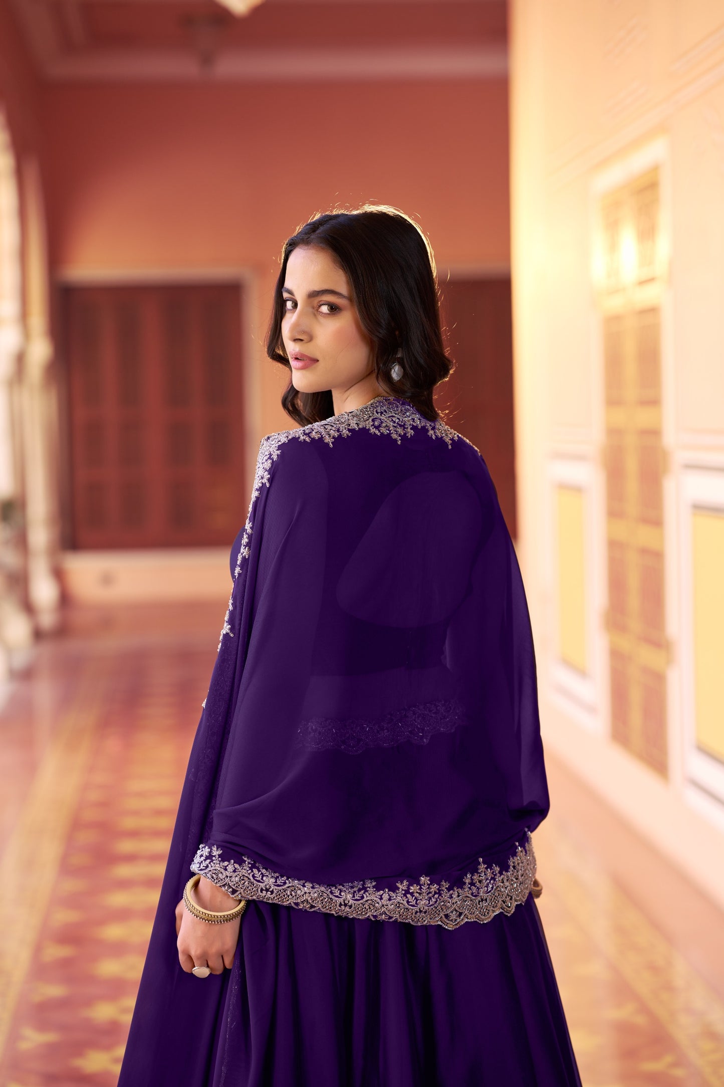 Regal Mist Designer Ensemble | Purple Wedding Lehenga
