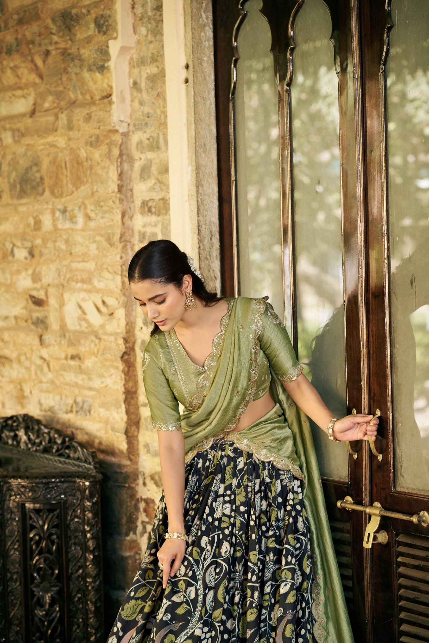 Kalamkari Lehenga Set