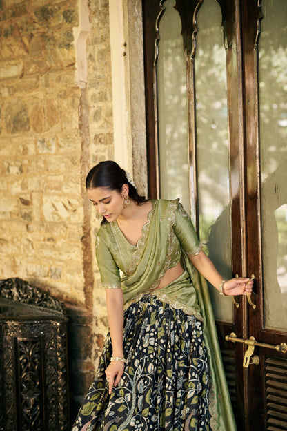 Kalamkari Lehenga Set