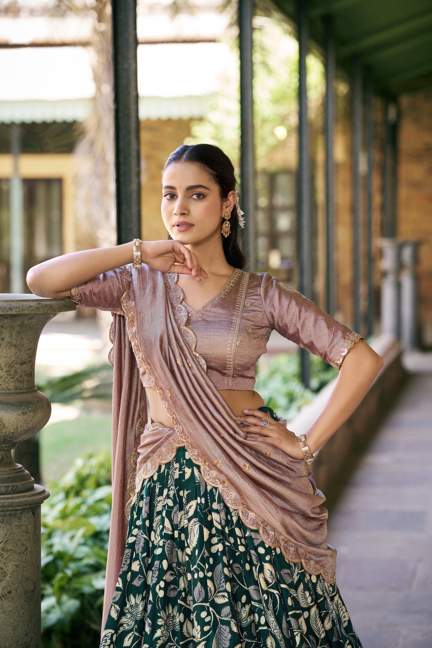 Kalamkari Lehenga Set