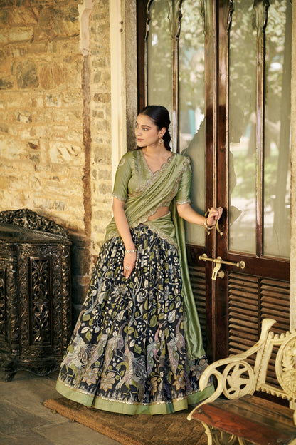 Kalamkari Lehenga Set