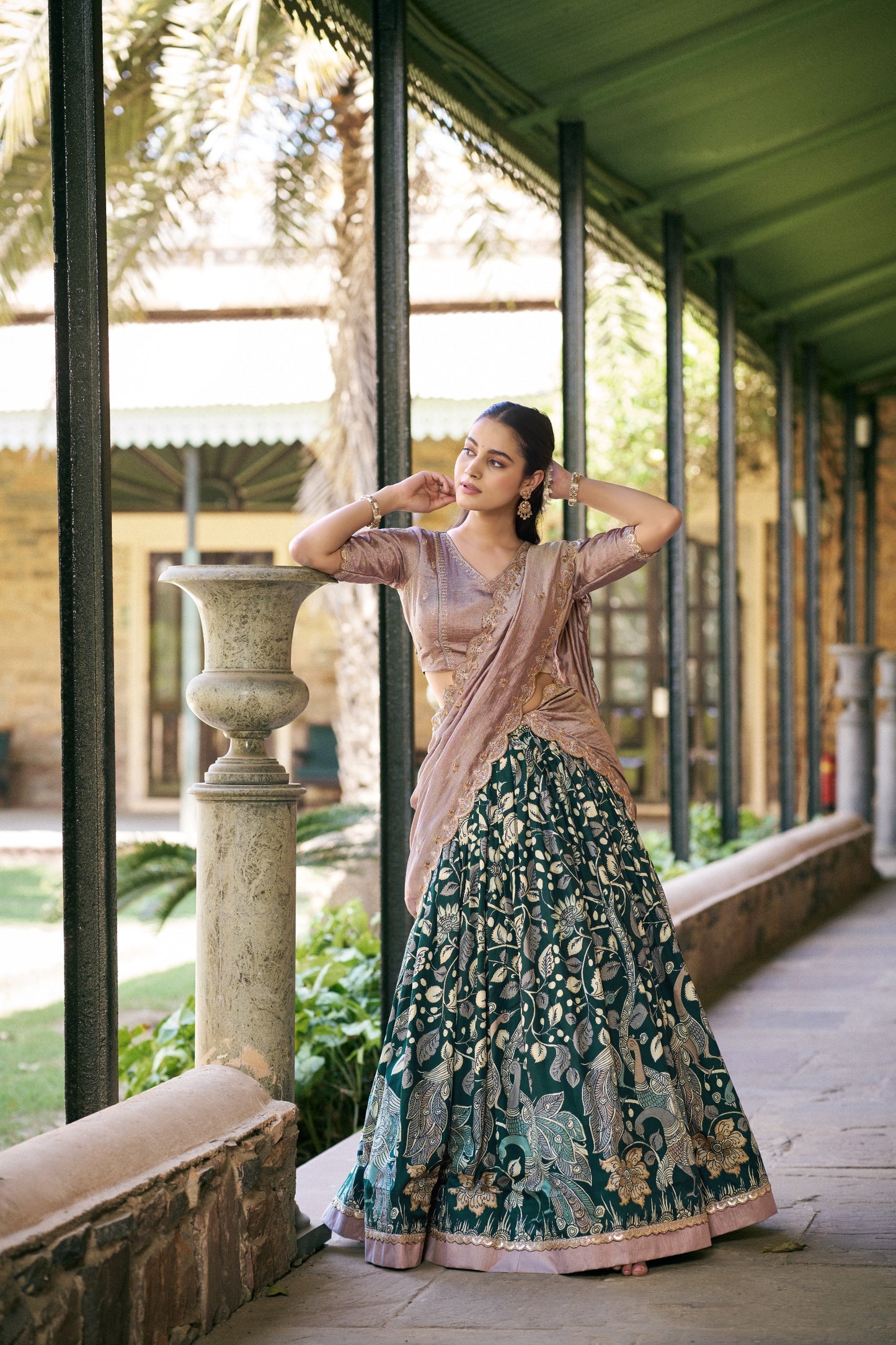 Kalamkari Lehenga Set