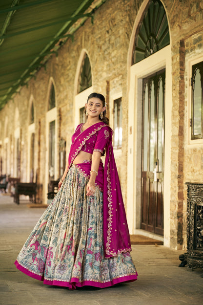 Kalamkari Lehenga Set