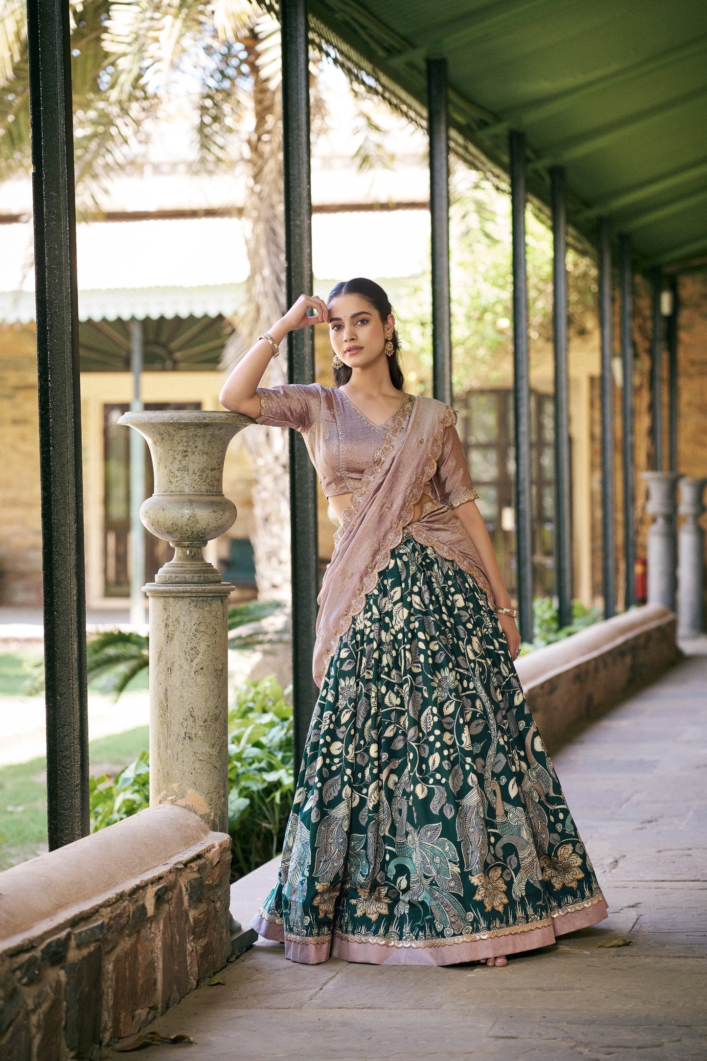 Kalamkari Lehenga Set