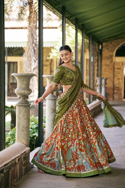 Kalamkari Lehenga Set