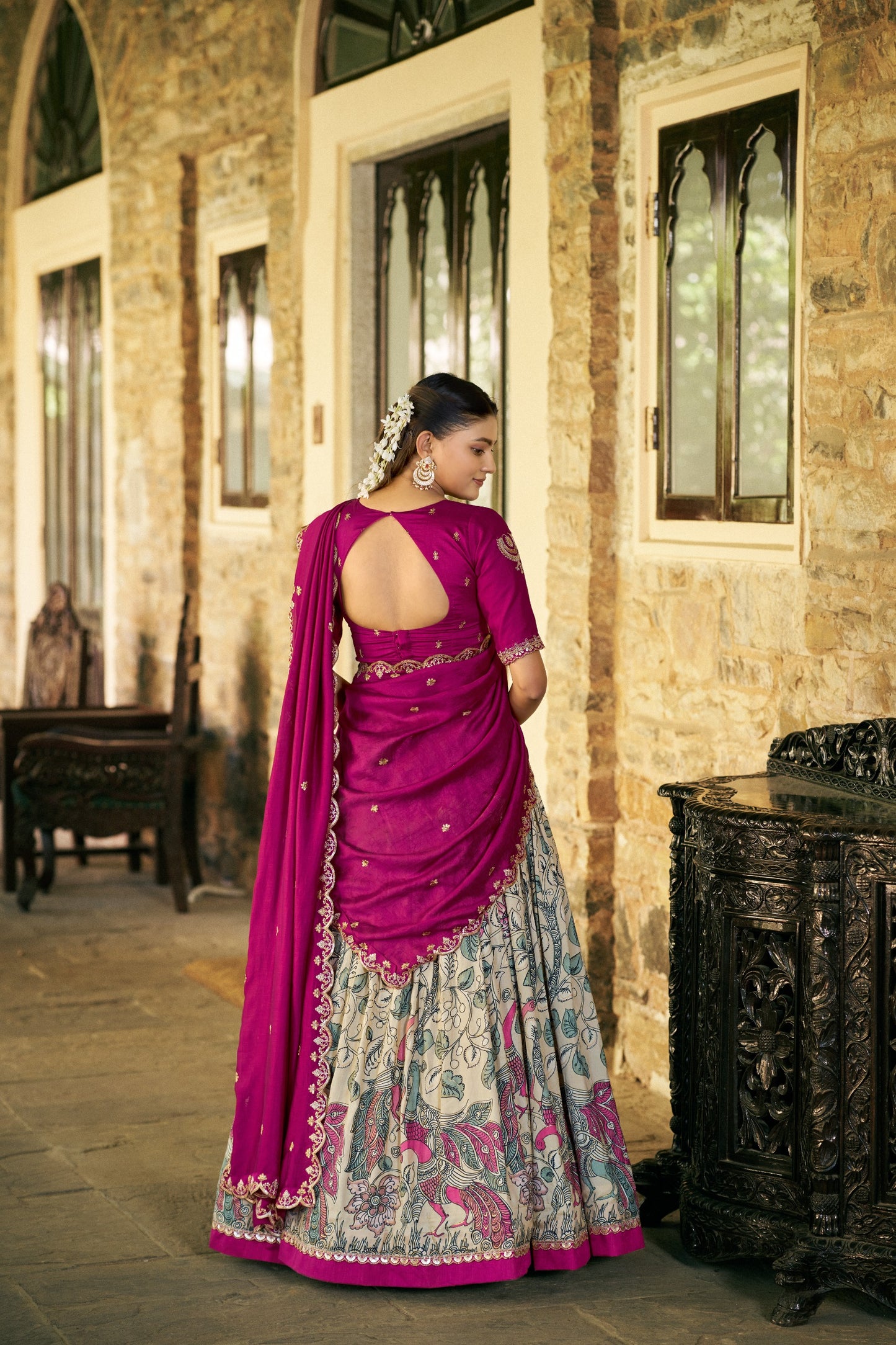 Kalamkari Lehenga Set