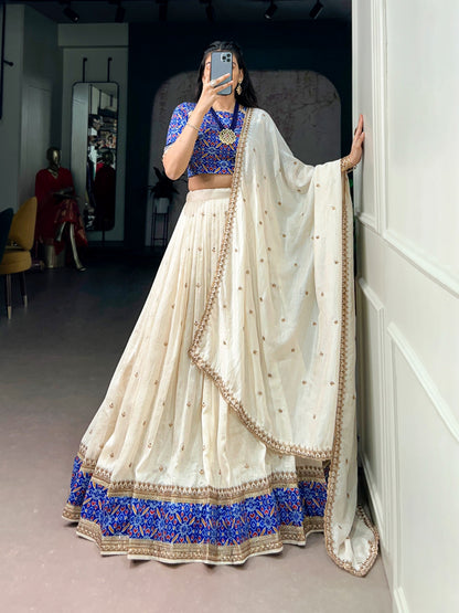 Royal Blue Lehenga Choli