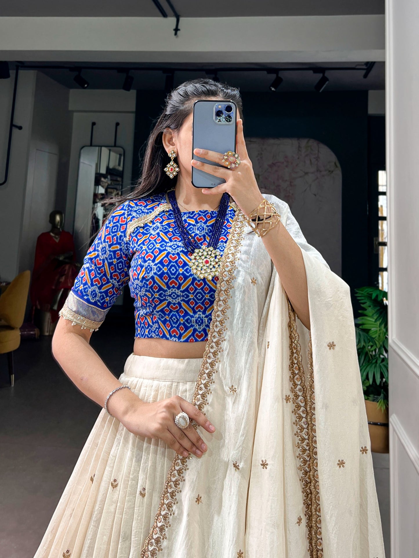 Royal Blue Lehenga Choli