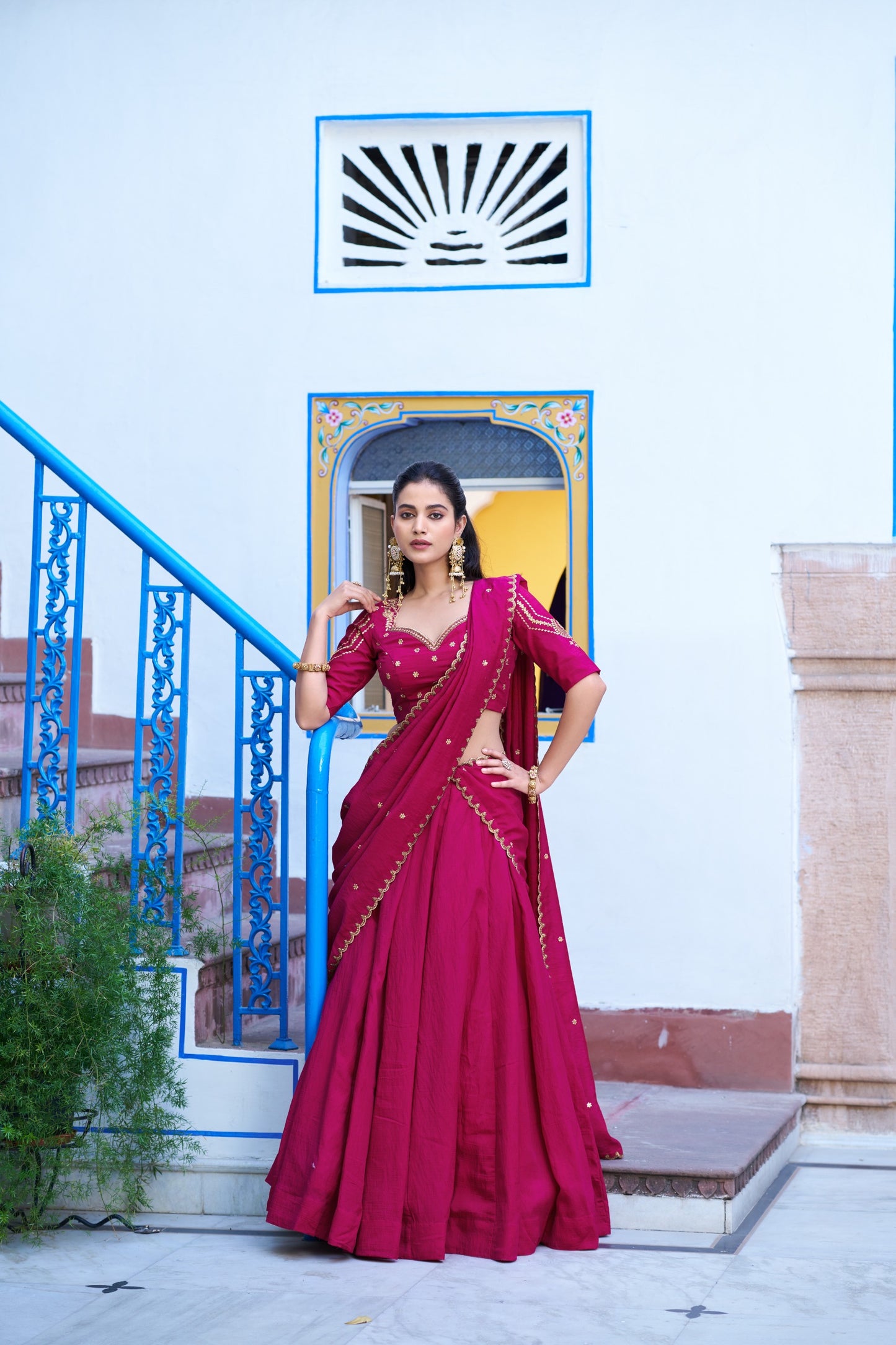 Emerald Royal Elegance | Wedding NC Silk Lehenga |